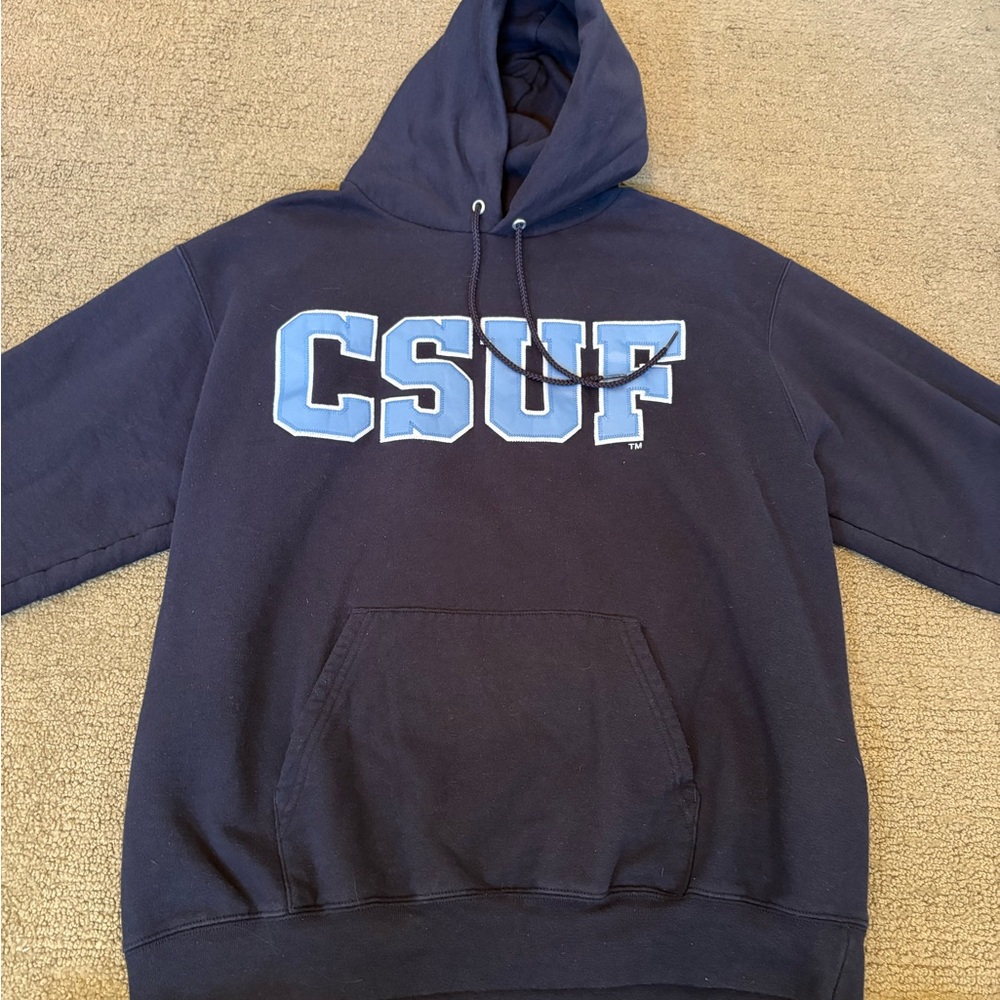 Champion Navy Blue CSUF Hoodie